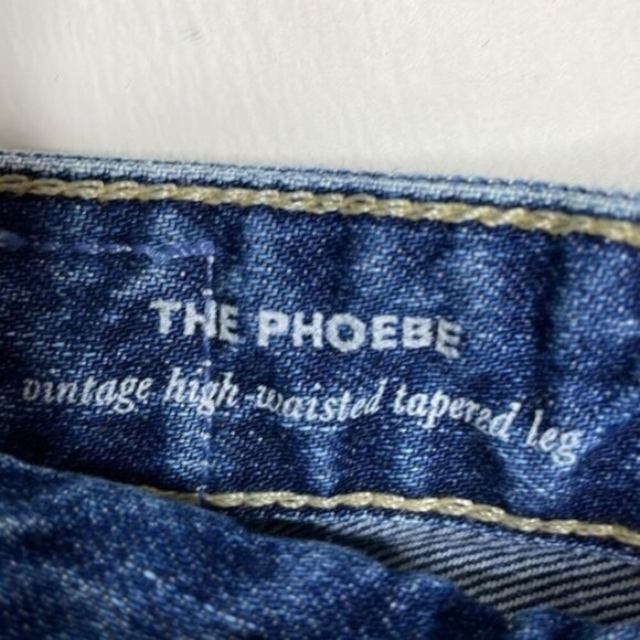 Adriano Goldschmeid 26 Phoebe Vintage High Waisted Tapered Leg Crop Jeans $255 - Picture 9 of 16